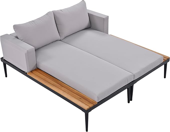Outdoor Double Metal Daybed, - Image 3