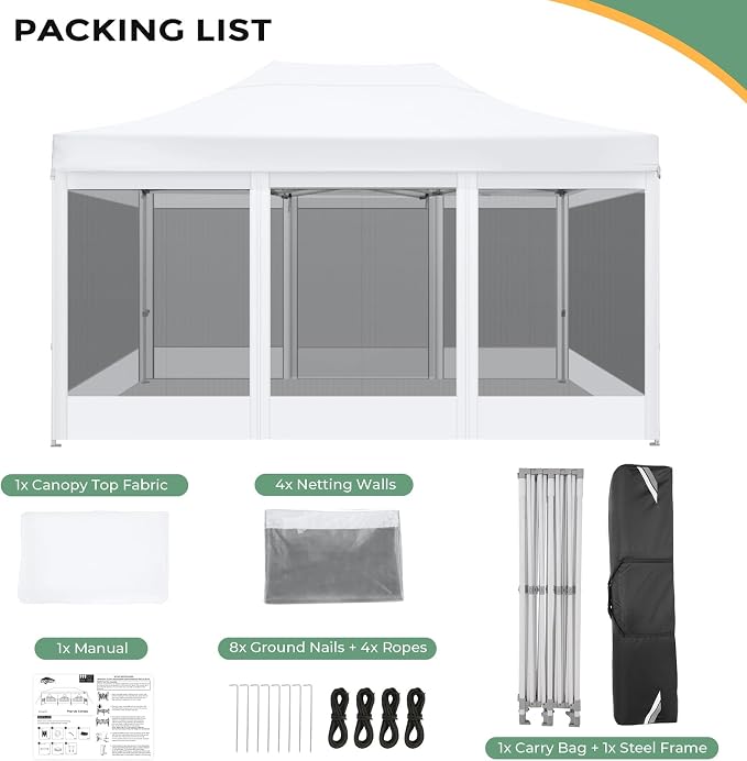 COBIZI 10x15 Heavy Duty Pop Up Canopy - Image 8
