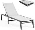 Aluminum Chaise Lounge Ourdoor by CIOKEA