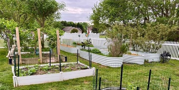A ANLEOLIFE Set of 14, 18 Inch Tall Raised Garden Beds Kit, Heart-Shaped - Image 6