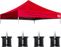 Eurmax USA New 10x10 Pop Up Canopy Replacement Canopy Tent Top Cover, Instant by Eurmax
