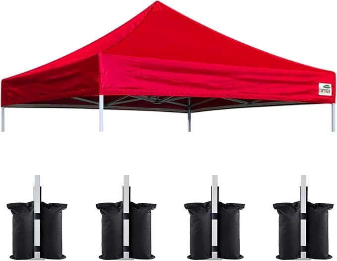 Eurmax USA New 10x10 Pop Up Canopy Replacement Canopy Tent Top Cover, Instant by Eurmax