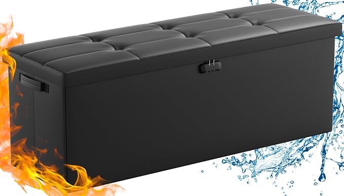 ENGPOW Storage Ottoman, Fireproof Folding Bench - Image 10