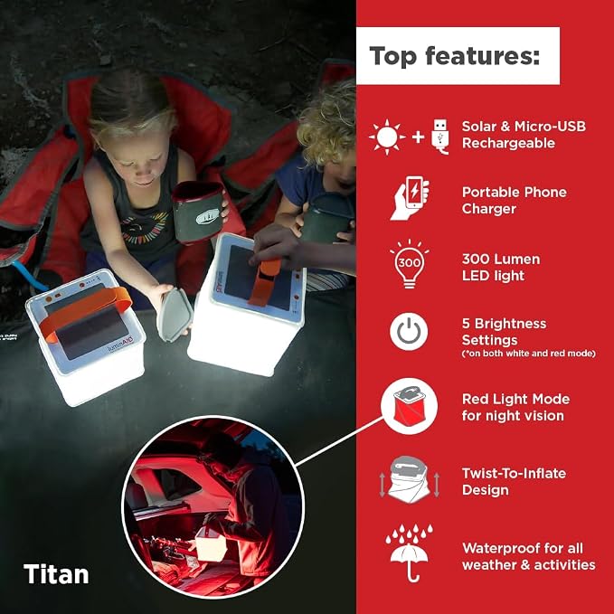 LuminAID 2-in-1 Solar Camping Lantern and Phone Charger - Image 2