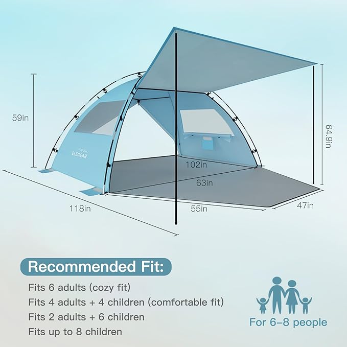 Elegear CumbreX™ Beach Tent Sun Shelter - Image 9