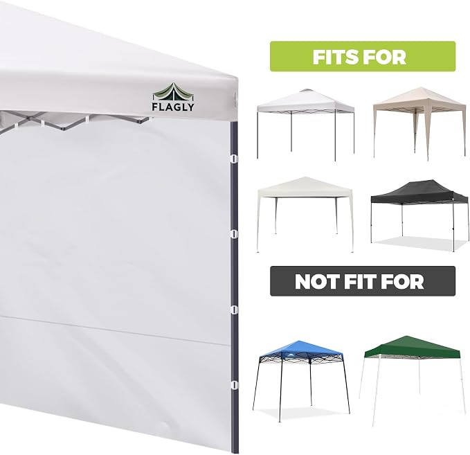 Instant Canopy Sidewalls for 10x10 Pop Up Canopy Tent, 300D Waterproof Material - Image 4