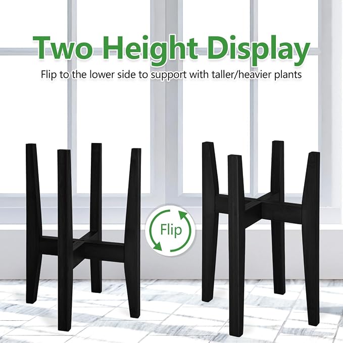 Plant Stand Indoor, Bamboo Plant Shelf, Adjustable Corner Plants Flower Holders - Image 4
