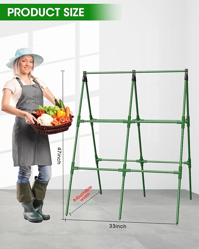 4 Pack Cucumber Trellis, Garden Trellis - Image 9