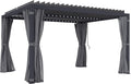 Outsunny 10 x 13 ft. Louvered Pergola Hardtop Gazebo by Outsunny