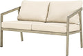 Outdoor Patio Loveseat, Never-Rust Aluminum Outdoor Loveseat Couch by SeeHill