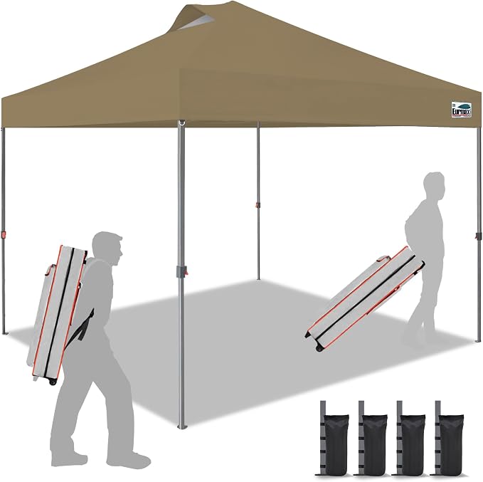 Eurmax USA NOMATTER ONE-Person Open&Close 10x10ft Pop Up Canopy Tent，Portable by Eurmax