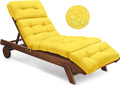 Waterproof Outdoor Chaise Lounge Chair Cushion 74.4 x 22 x 4.7 Inches Memory by Tycdiose