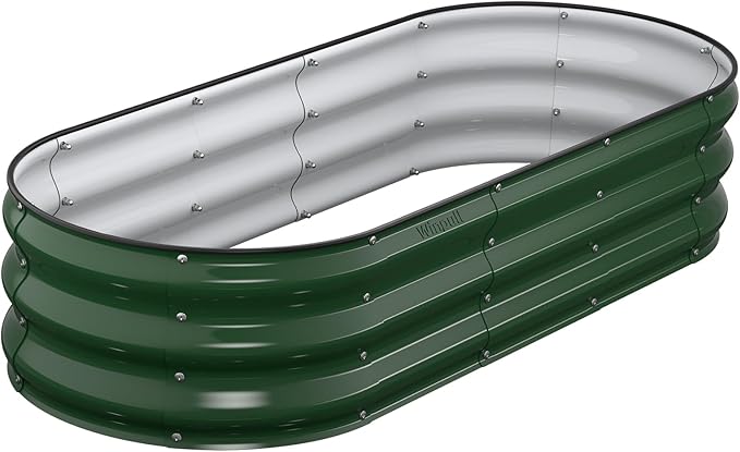Raised Garden Bed Kit, Large Metal Raised Beds by Winpull