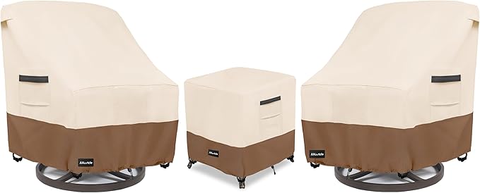 3 Pieces Patio Bistro Sets Cover, 600D Waterproof Heavy Duty Patio Furniture by PatioFurnitureCovers