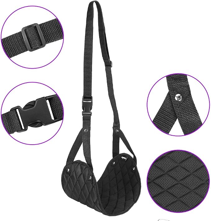 Airplane Foot Rest, Perfect Airplane Travel Essentials, Portable Foot Hammock - Image 3