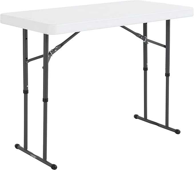 Lifetime Commercial Height Adjustable Folding Utility Table by Lifetime