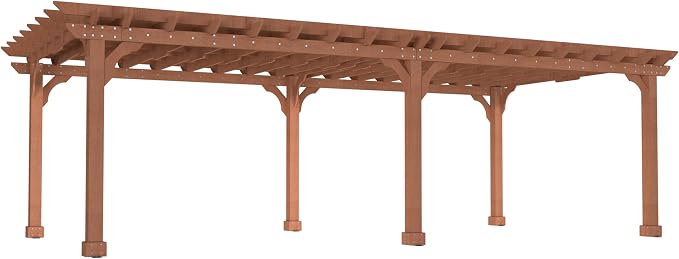 MUPATER 12'x24' All Cedar Wood Pergola, Wooden Pergola Kit - Image 6