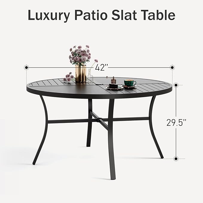 PHI VILLA Outdoor Round Dining Table - Image 3
