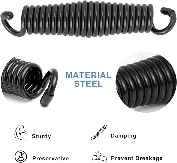 Porch Swing Springs Hammock Chair Spring Hold up to 1600lbs Heavy-Duty Chr-ome - Image 6
