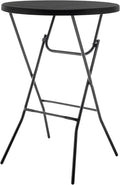 BTEXPERT 32" Round 43" Bar Height Folding Commercial Portable Banquet Plastic by BTExpert