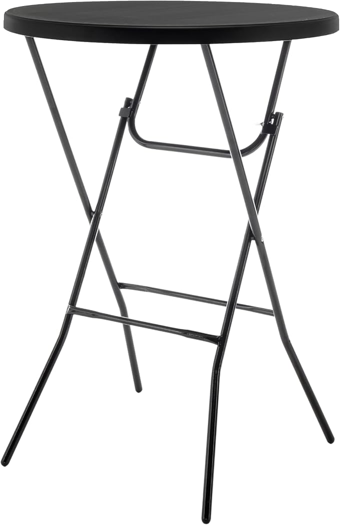 BTEXPERT 32" Round 43" Bar Height Folding Commercial Portable Banquet Plastic by BTExpert