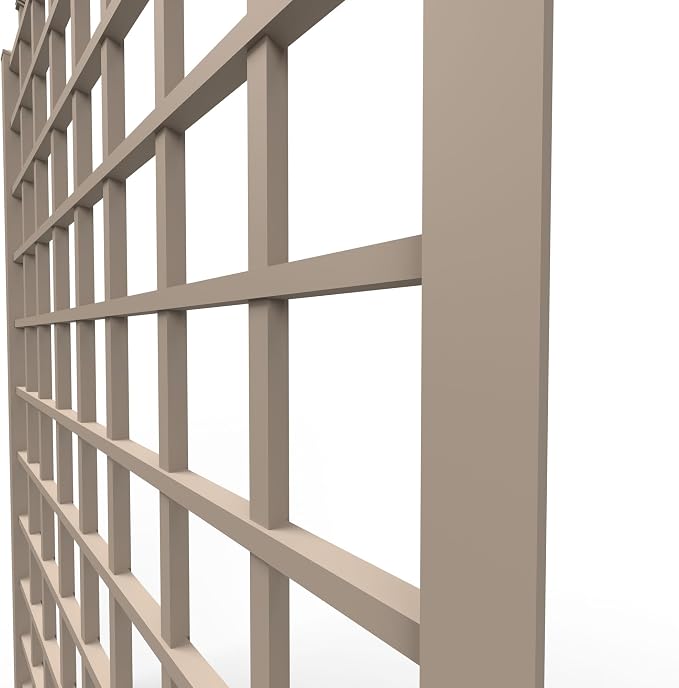 Dura-Trel Winchester 57 x 95 Inch PVC Vinyl Outdoor Garden Patio Trellis - Image 6