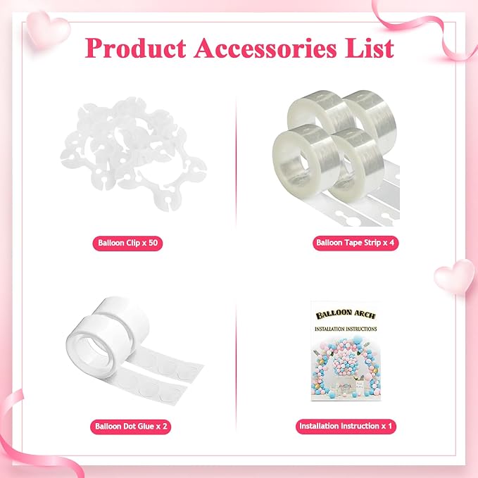 Wokceer Wedding Arch 8FT Round Backdrop Stand Balloon Arch Stand White Circle - Image 4