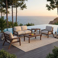 HDPE Patio Furniture Set 4 Seats, Outdoor Couch by YourPerfectOutdoorEscape