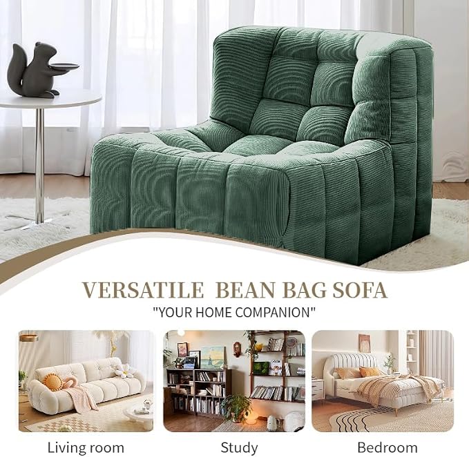 Bean Bag Chair - Memory Foam Bean Bag Chair - Image 6