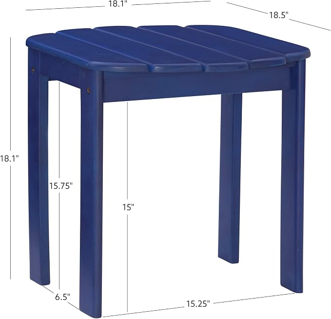 Jayde Blue Adirondack Outdoor End Table - Image 3