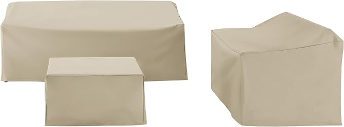 Crosley Furniture Patio Furniture Covers, Waterproof 3-Piece Cover Set - Image 2