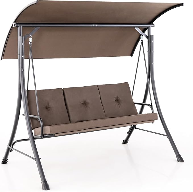 HAPPYGRILL 3-Seat Outdoor Porch Swing by HAPPYGRILL