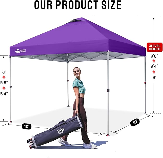 CROWN SHADES 10x10 Pop Up Canopy - Image 6