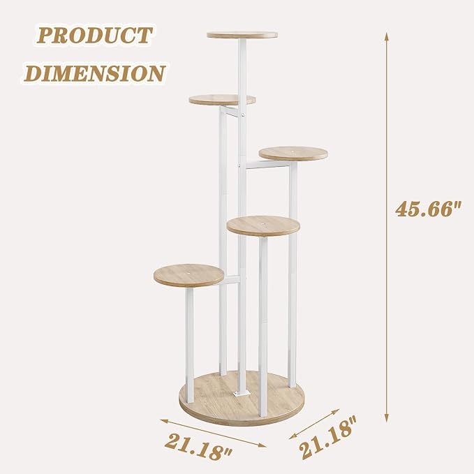 Plant Stand Indoor 6 Tier 9 Potted Multiple Flower Pot Holder - Image 3
