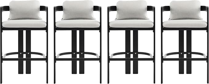 Christopher Knight Home Minxi Outdoor Counter Height Bar Stools Set of 4 - Image 7