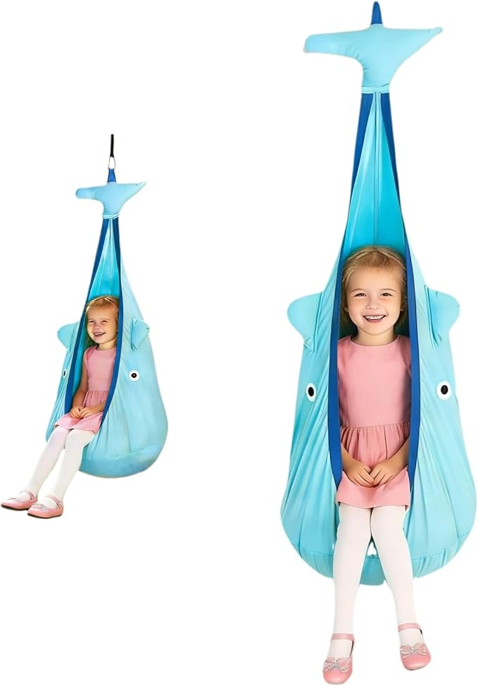 Blue Dolphin Pod Swing Seat for Kids by Unknown