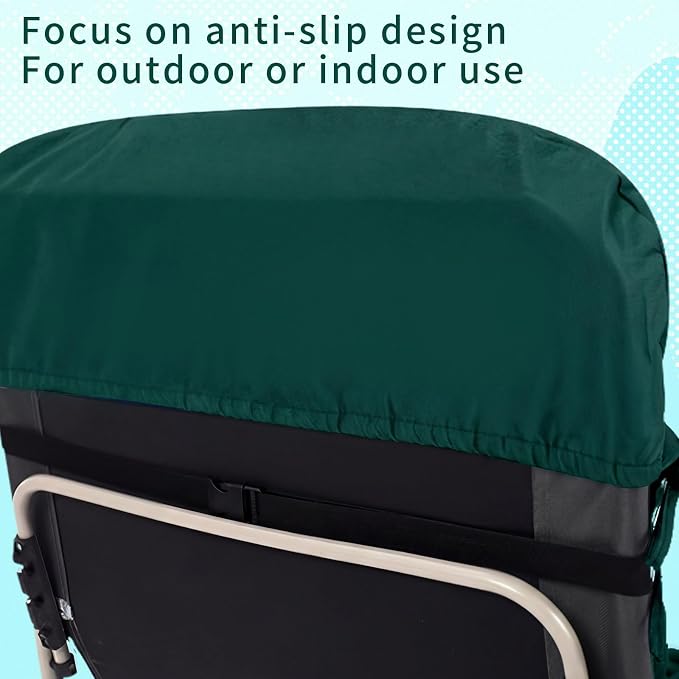 Tudomro 1 Pcs Dark Green 66'' Outdoor Chaise Lounge Cushion Waterproof Patio - Image 5