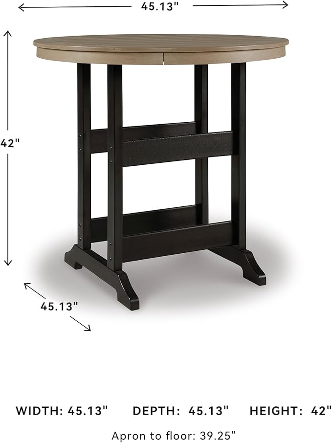 Signature Design by Ashley Fairen Trail Modern Round Bar Table - Image 3