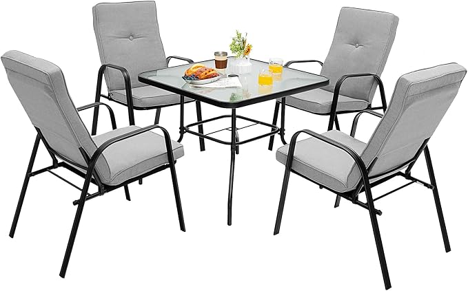 Tangkula 35" Patio Dining Table - Image 8