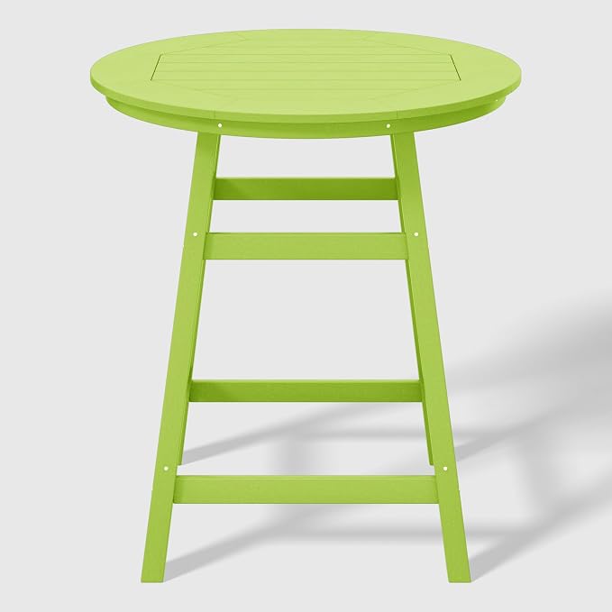 WestinTrends Malibu 5-Piece HDPE Outdoor Patio Dining Bar Bistro Table Set - Image 4
