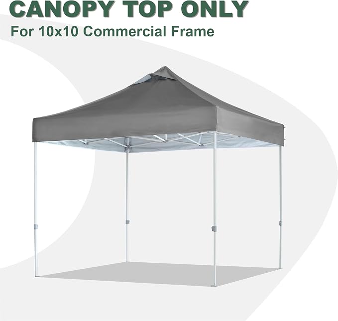 Dark Grey Commercial Replacement Canopy Top - Image 2