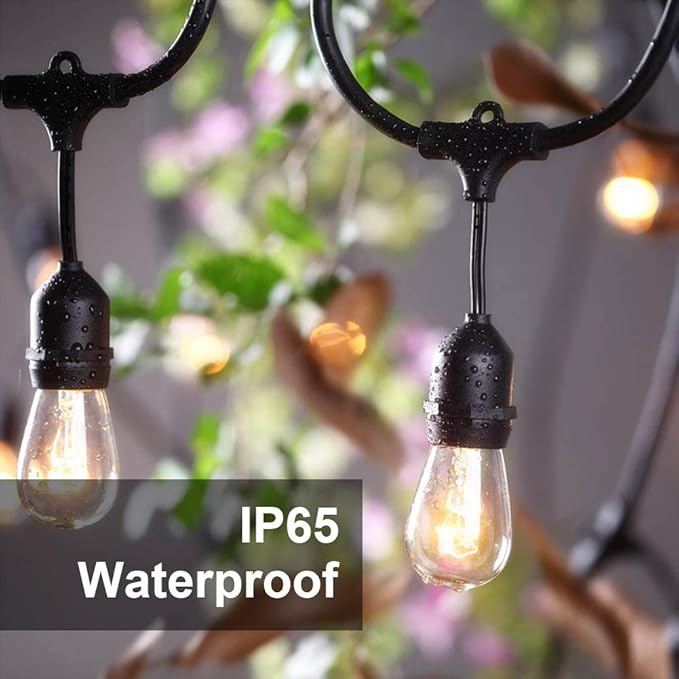 SUNTHIN Outdoor String Lights, 48FT Commercial Grade String Light - Image 5