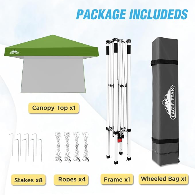 EAGLE PEAK 10x10 Pop Up Canopy Tent - Image 9