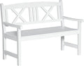 Outsunny 2-Seater Wooden Garden Bench, 4FT Outdoor Patio Loveseat by Outsunny