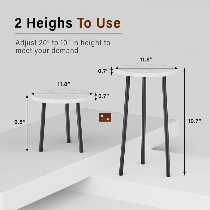 Plant Stand Indoor Outdoor: 2 Pack Indoor Plant Stand 20'' Convertible - Image 3