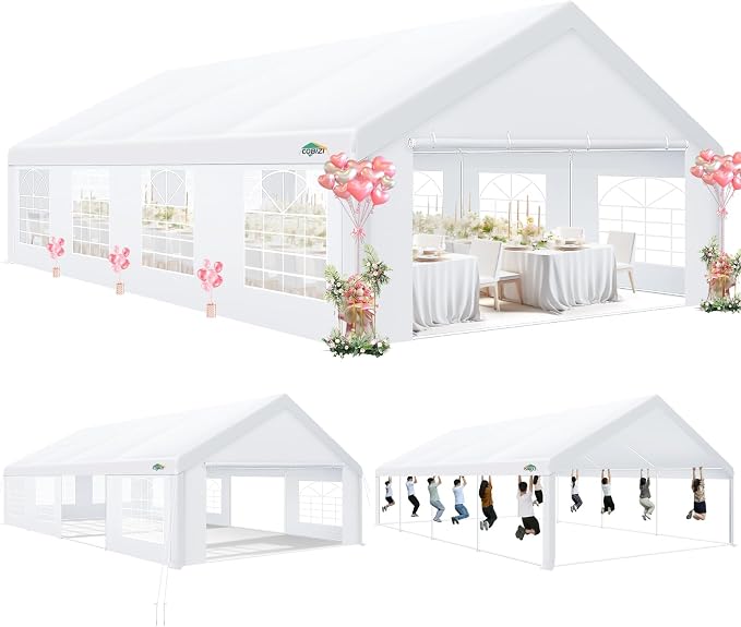 COBIZI 20x30 Party Tent Heavy Duty, Large Outdoor Wedding Tents by COBIZI