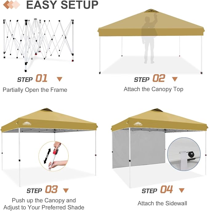 EAGLE PEAK Commercial Canopy 12x12 Pop Up Canopy Tent - Image 4