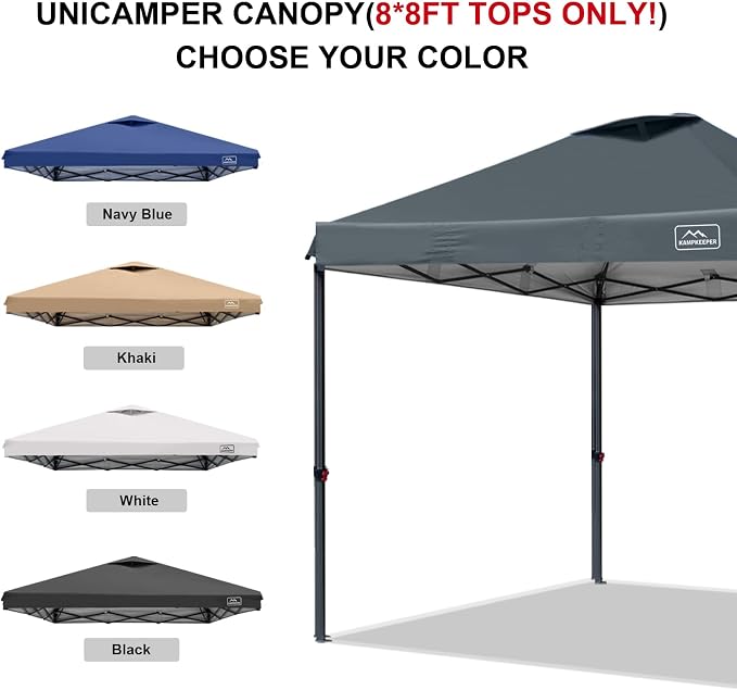 KAMPKEEPER Replacement Top Pop Up Canopy Tent Cover Roof - Image 4