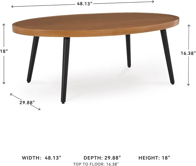 Signature Design by Ashley Horizon Hall Casual Outdoor Coffee Table - Image 7