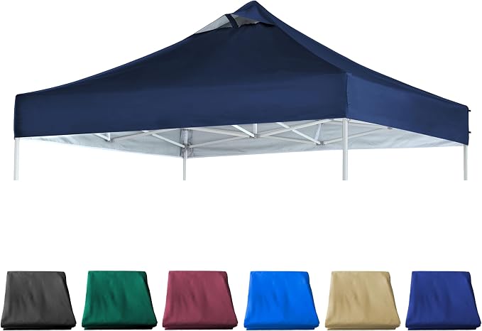 Navy Blue Commercial Replacement Canopy Top by JANCANOPY